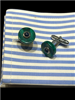 Gemelos Antorà Hombre in Plata Malachite ANTORA564 - ANTORA564